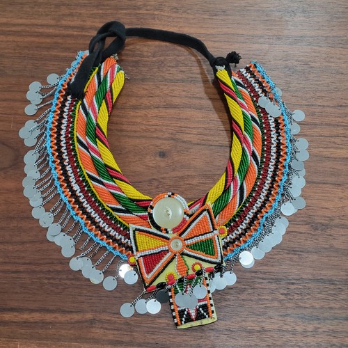 African collar necklace - african,