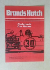 BRANDS HATCH OFFICIAL PROGRAMME 5TH DECEMBER 1976  CLUBMAN'S CAR RACES
