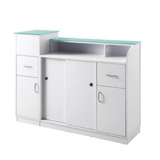 Reception desk salon waiting - reception,