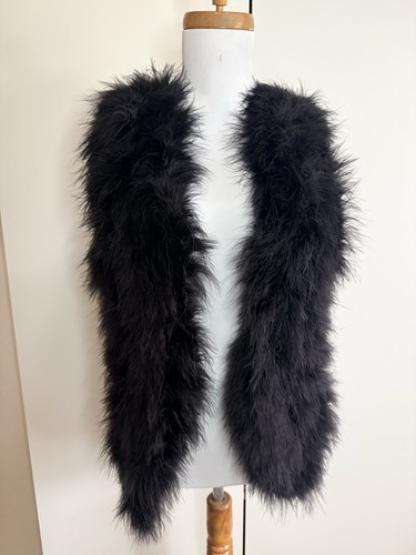 Mango black feather waistcoat - mango,