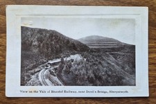 1909 Vale of Rheidol Railway nr Devil's Bridge Aberystwyth, Real Photo Postcard