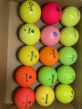 15x Coloured Golf Balls Mixed