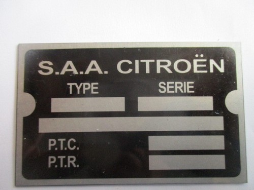 Nameplate citroen sign - nameplate,