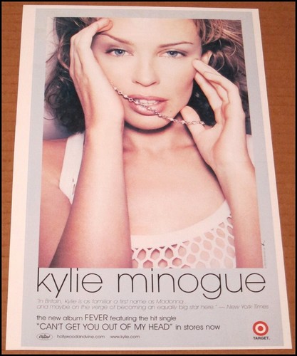 2002 kylie minogue fever print - minogue,