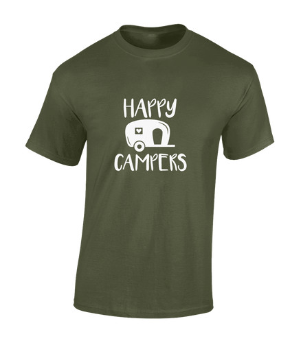 Happy campers mens shirt - happy,