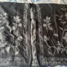 Ladies Tesco Shawl Black Size One Used Good Condition