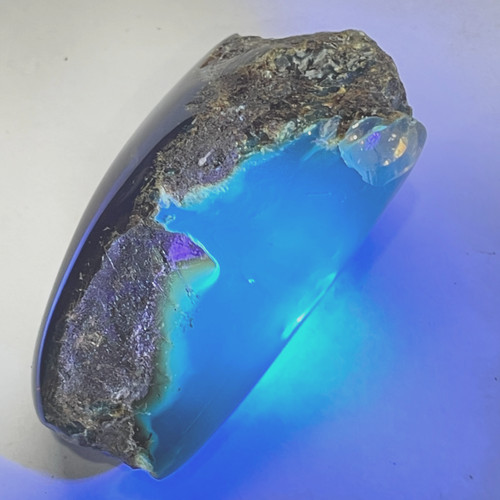Blue amber raw - raw, natural