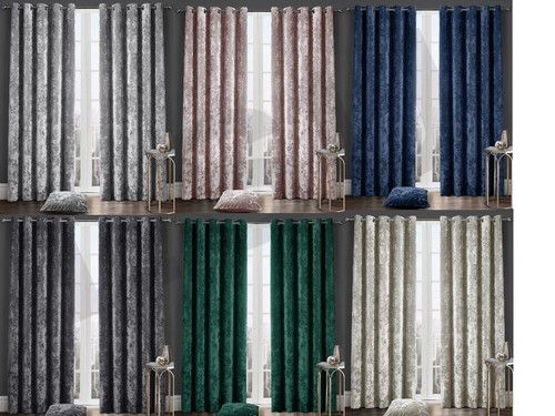 Luxury crushed velvet curtains - velvet,