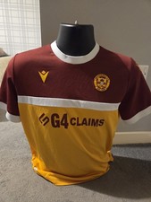 Authentic Motherwell Fc 23/24 Scottish Football Home Shirt Mens Size Small