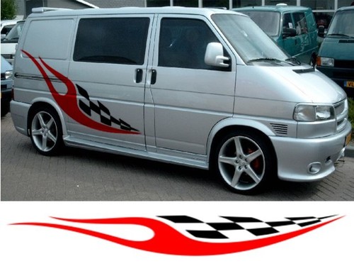 Racing flame campervan 2 - flame,