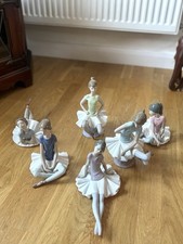 Set of 7 Nao by Lladró Porcelain Ballerina Figurines. Excellent Condition
