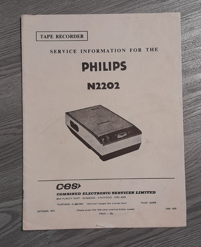 Philips n2202 portable tape - portable,