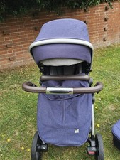 Silver Cross Wave tandem pushchair 2-chair + carrycot set & all accessories