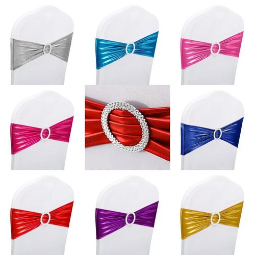 Shiny chair cover bands - shiny, with