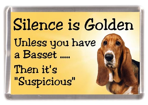 Basset hound dog fridge magnet - hound,
