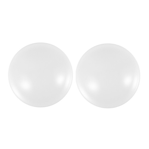 White plastic flush mount - plastic,