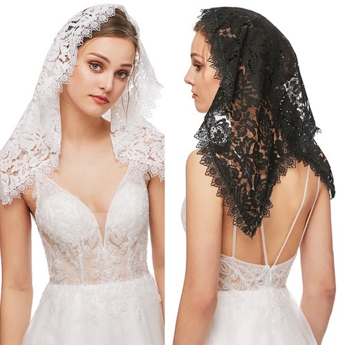 Lace mantilla floral pattern - lace,