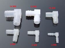 2pc L Equal Ends Water Pipe Elbow Joint K611 Hose To Hose Hard Plastic Aquarium