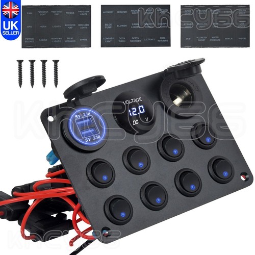 Car gang 12v switch panel - gang,