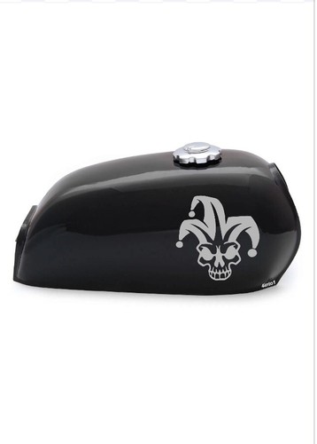Jester skulls vinyl decal - 2,