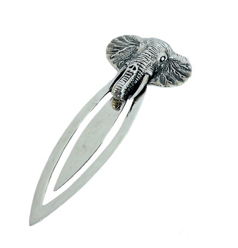 Sterling silver elephant - silver,