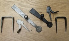 HAND FORGED BLACKSMITH OLD ENGLISH CUPBOARD DOOR LATCH BAR CATCH