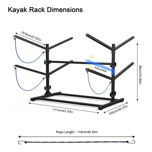 Capacity kayak storage - 4-capacity,
