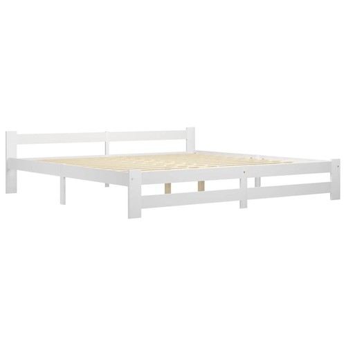 Solid pine wood bed - wood, frame