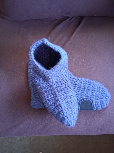 Handmade crochet slippers - handmade, xl