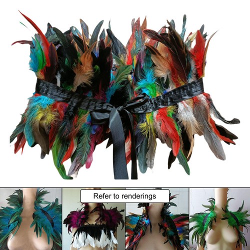 Faux feather shrug shawl plume - feather,