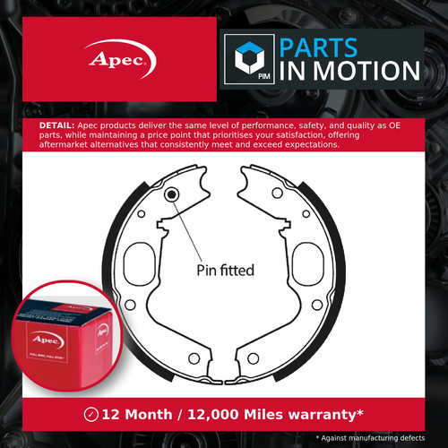 Handbrake shoes set - handbrake,