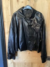 Zara leather look black jacket - look,