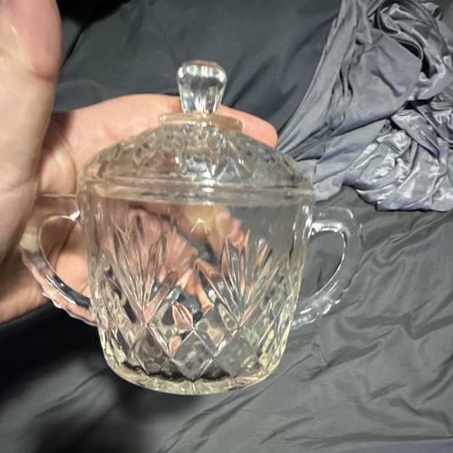 Clear glass starburst sugar - clear,