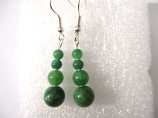 GREEN JADE GEMSTONE BALL DROP