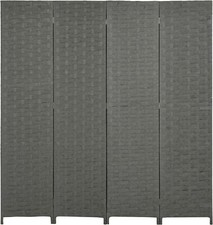 Grey Wicker Privacy Screen 4