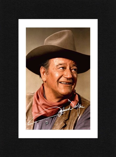 8x6 mount john wayne - mount, autograph