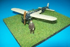BLERIOT  XI, JULY 1909    1:72  scale  built model and display base