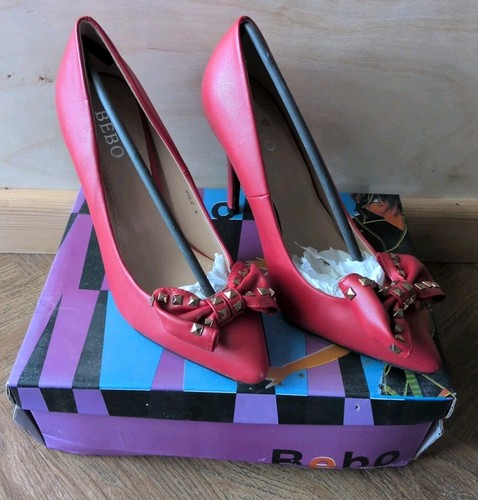 Bebo womens bright red faux - red,
