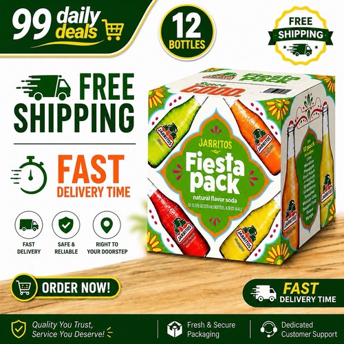 Jarritos variety pack 5 - variety, 12.5