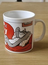 Tom & Jerry Kilncraft England Mug Cup.  Vintage 1992. Ceramic. 
