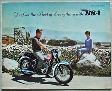 BSA MOTORCYCLES USA Sales Brochure For 1962 #MCE1322-50 STARFIRE Gold Star