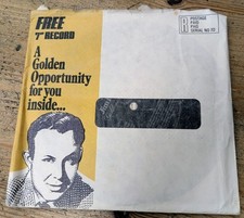 LYN 2417 7" 33RPM JIM REEVES "GOLDEN MEMORIES" PROMOTIONAL FLEX DISC + MATERIALS