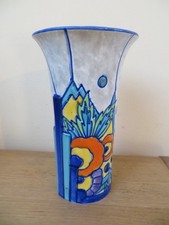 Art Deco vase with striking design & colours T.F.&S. Ltd.