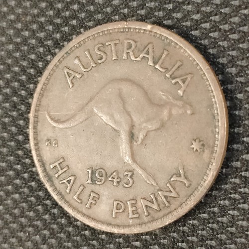 1943 australia half penny - australia,