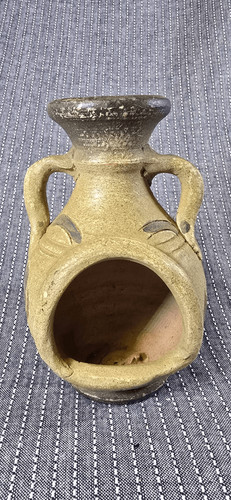 Small clay chiminea vintage - clay,