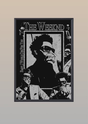 The weeknd framed poster - weeknd,