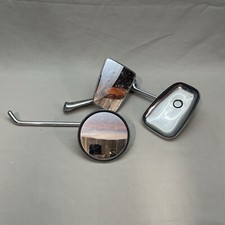 Vintage Wing Mirrors Bundle x3 Different Shapes & Sizes Motorcycle Car Wing Mirr