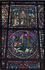 Kent Postcard - Canterbury Cathedral Stained Glass Window  RS37983