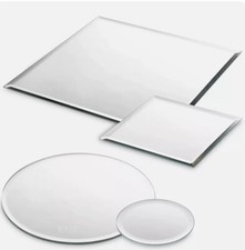 Round / Square 10,20,25,30,35,40CM GLASS Mirror Plates Wedding Table Centrepiece