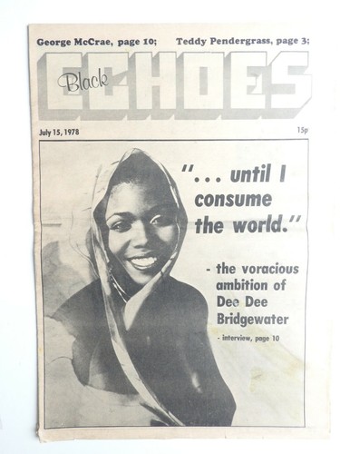 Black echoes music - music, magazine